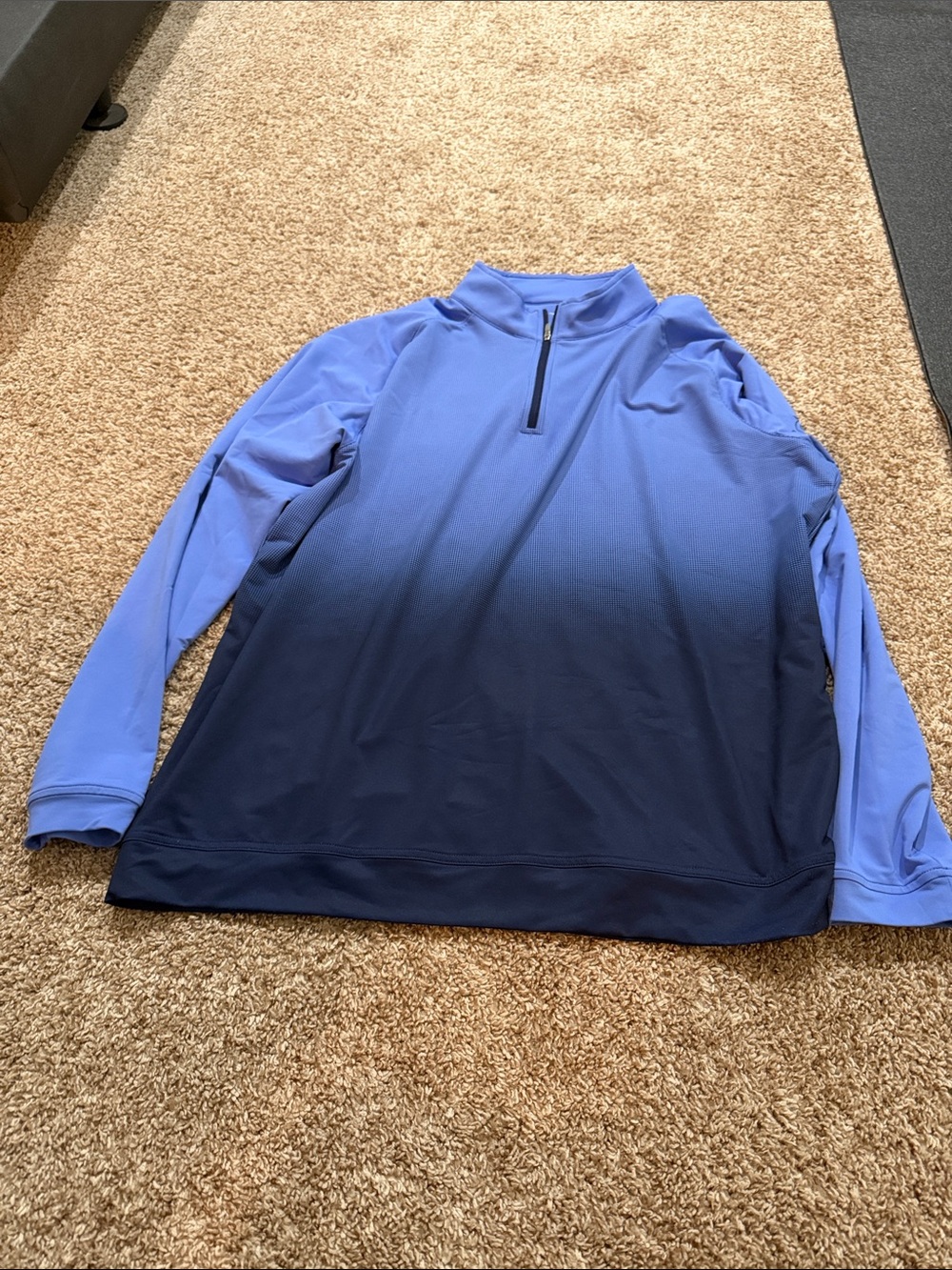 Peter Millar Men's Blue Ombre Quarter-Zip Performance Jacket